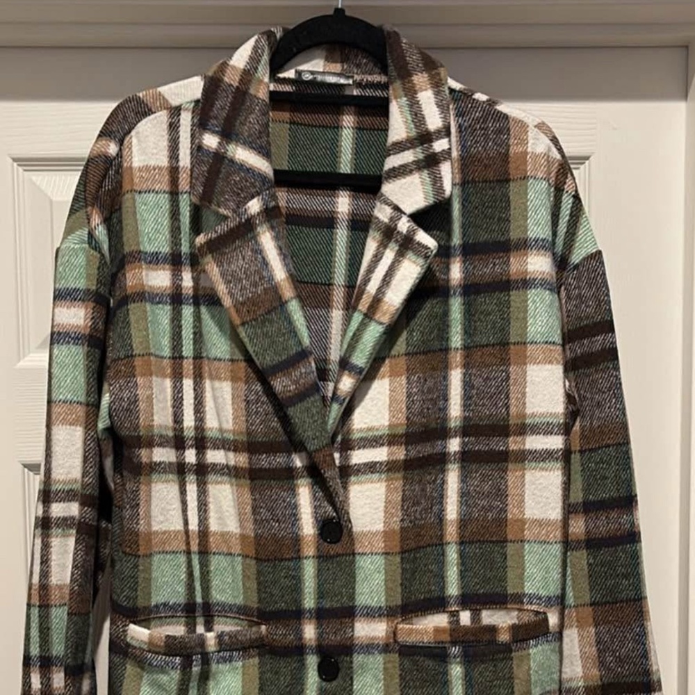 Women’s long Plaid Coat